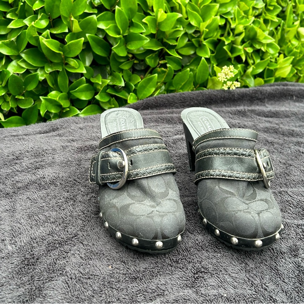 Coach clog heels size 7